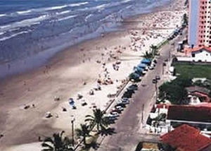 Praia Balneário América em Mongaguá